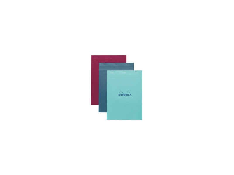 RHODIA Bloc agrafé No. 18, format A4, quadrillé 5x5, assorti