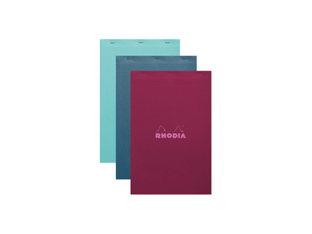 RHODIA Bloc agrafé No. 19, A4+, quadrillé 5x5, assorti