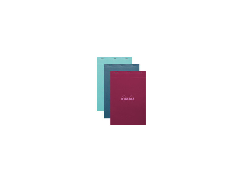RHODIA Bloc agrafé No. 19, A4+, quadrillé 5x5, assorti