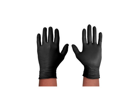 Spontex Gant en nitrile Black Protect, taille: M, noir