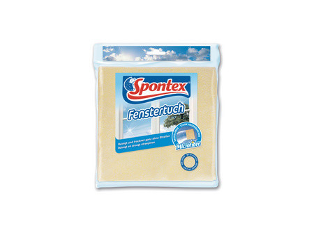Spontex Chiffon microfibre pour fenêtre, jaune