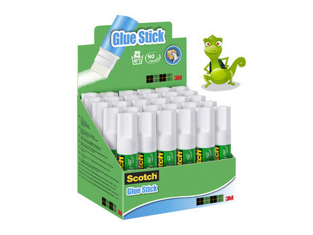 3M Scotch Bâton de colle standard, 8 g, présentoir