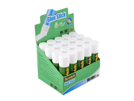 3M Scotch Bâton de colle standard, 8 g, présentoir