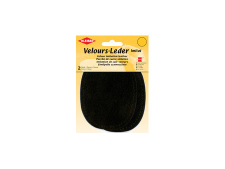 KLEIBER Patch imitation cuir velours, 130x100 mm, beige
