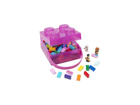 LEGO Boîte à goûter avec poignée, lavande