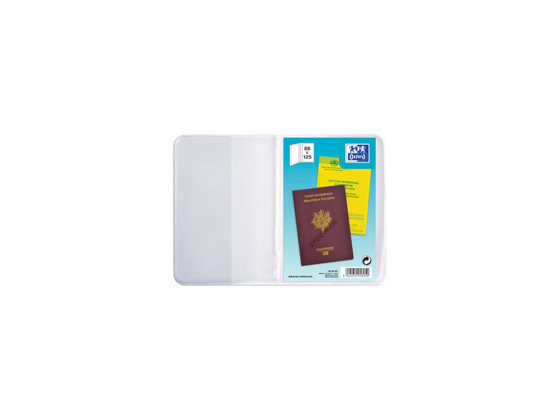 Oxford Etui de poche, PVC, 2 volets, 0,20 mm, 88 x 125 mm