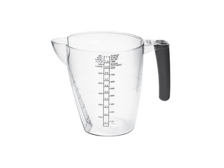 plast team Pichet mesureur, 1,0 litre, transparent