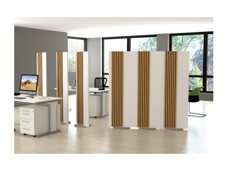 kerkmann Cloison Oxford, pivotant, 800 x 1.650 mm, blanc
