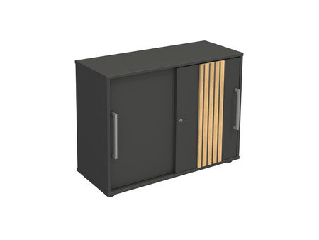 kerkmann Bahut Oxford, 2 hauteurs de classeur, anthracite