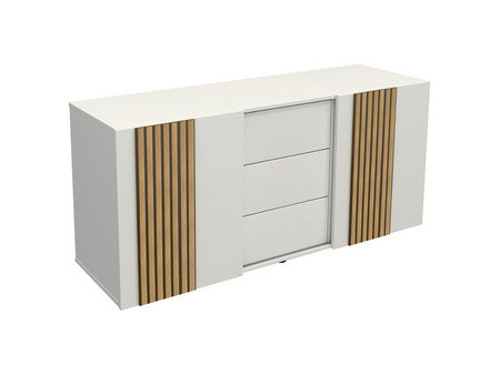 kerkmann Bahut Oxford, 3 tiroirs & 2 portes, blanc