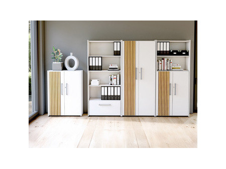 kerkmann Placard Oxford, 5 hauteurs de classeur, blanc