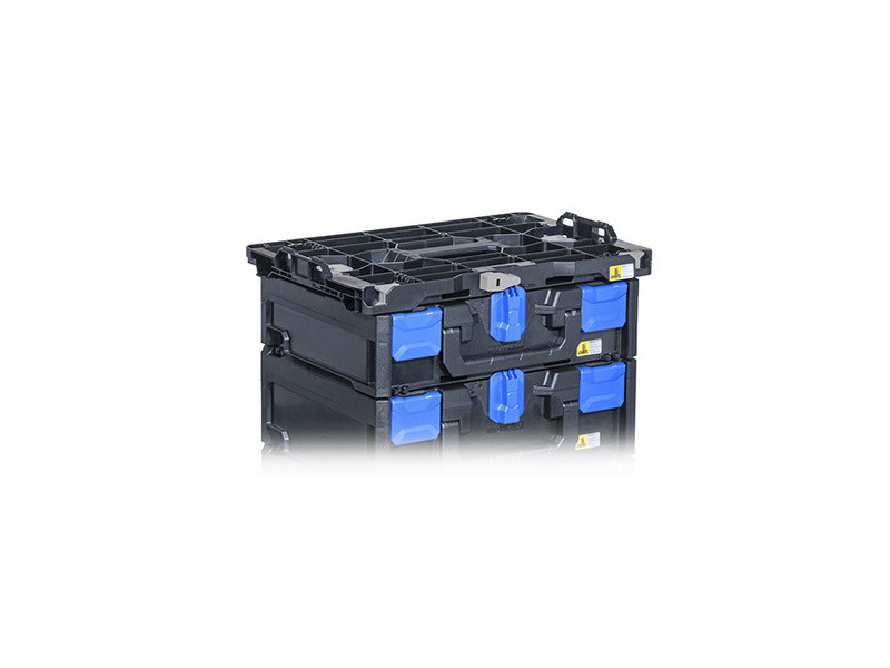 allit Boîte de rangement EuroPlus MetaBox 215, noir/bleu