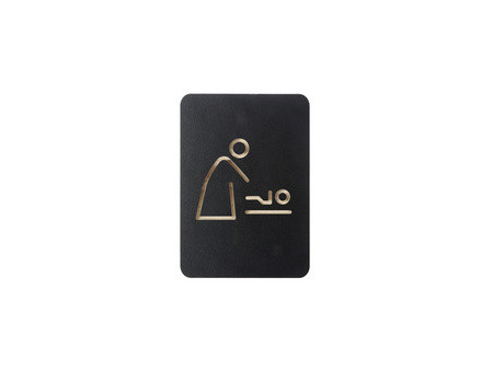 EUROPEL Pictogramme 'WC hommes', noir
