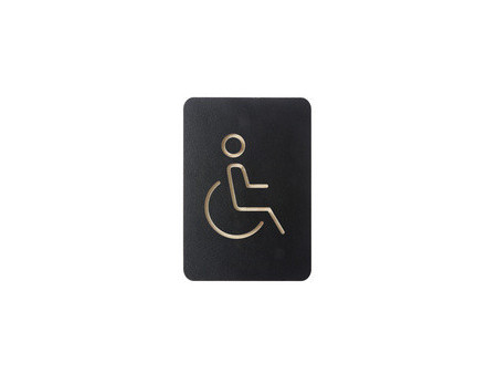 EUROPEL Pictogramme 'WC hommes', noir
