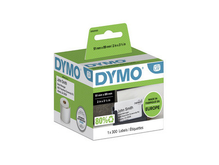 DYMO Carte de prise de RDV / Étiquette nominative, 89x 51 mm