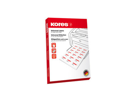 Kores Etiquette universelle, 210 x 148 mm, sans bord, bleu