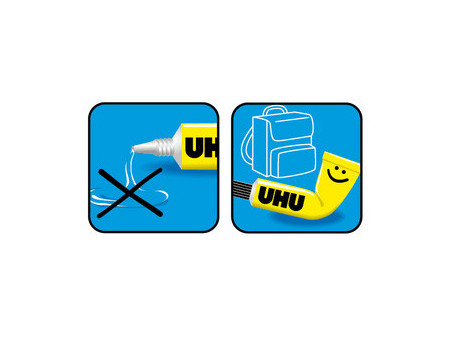 UHU Colle universelle Kraft, avec solvant, transparent, 18 g