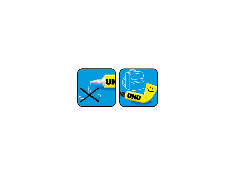 UHU Colle universelle Kraft, avec solvant, transparent, 18 g