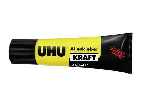 UHU Colle universelle Kraft, avec solvant, transparent, 18 g