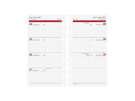 rido idé Agenda 'Timing 2', A6, noir, avec rabat