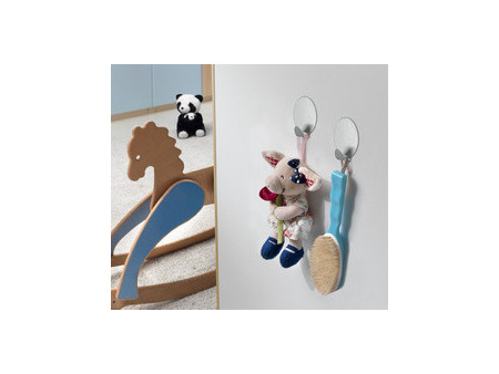 metaltex Crochet adhésif Lilliput, set de 4, ovale, inox
