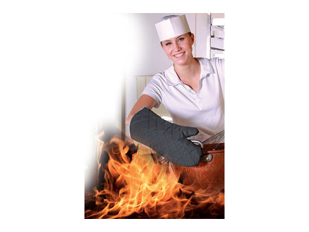 HYGOSTAR Gant de protection thermique 'FLAMESTAR', noir