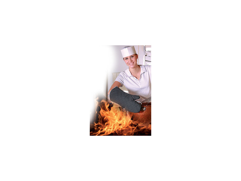 HYGOSTAR Gant de protection thermique 'FLAMESTAR', noir