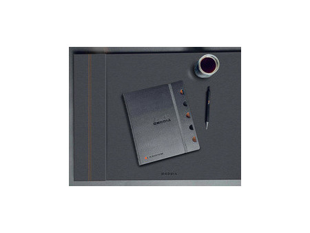 RHODIA Sous-main, en similicuir, chocolat