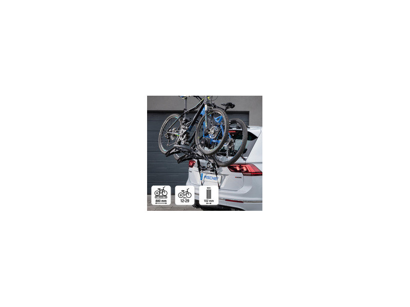 FISCHER Porte-vélos hayon, pour 2 vélos/VAE