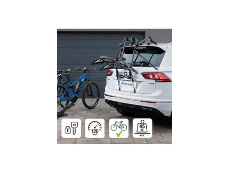 FISCHER Porte-vélos hayon, pour 2 vélos/VAE