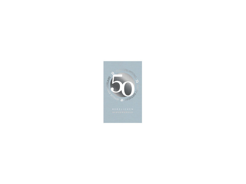 SUSY CARD Carte d'anniversaire 'Petites fleurs' - 50 ans