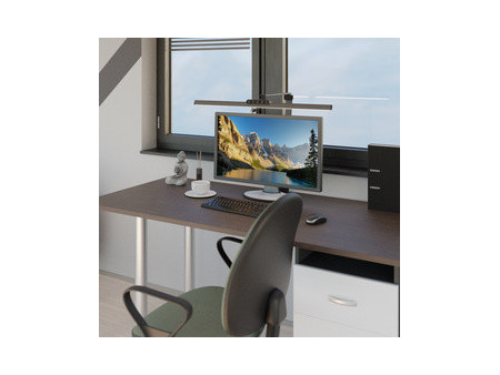 Hansa Lampe de bureau à LED 'Flow', avec pince, anthracite