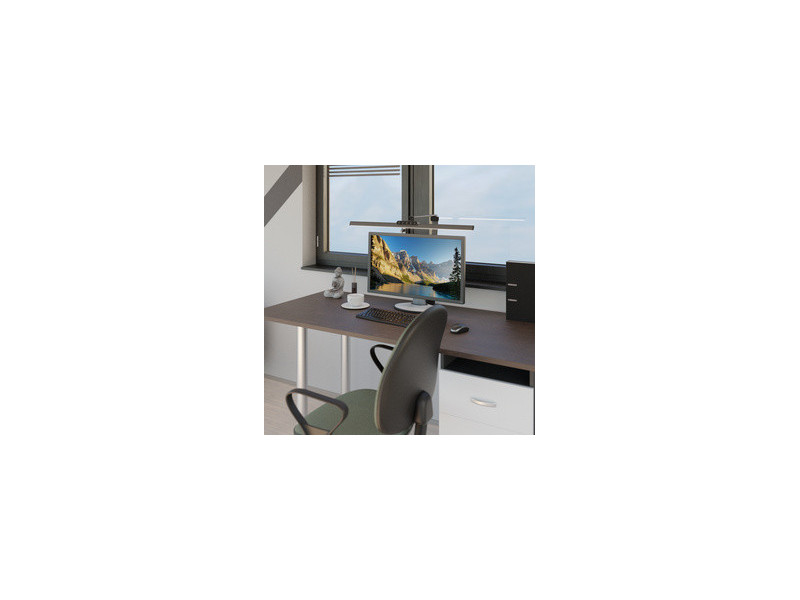 Hansa Lampe de bureau à LED 'Flow', avec pince, anthracite