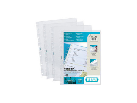 Oxford Pochettes pour protège-documents Vario-Zipp, A4