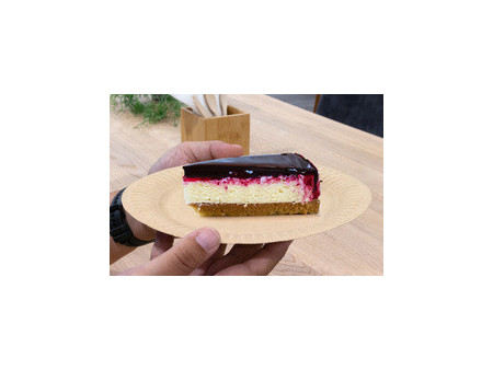 kangaro Assiette en carton, rond, diamètre: 230 mm, marron