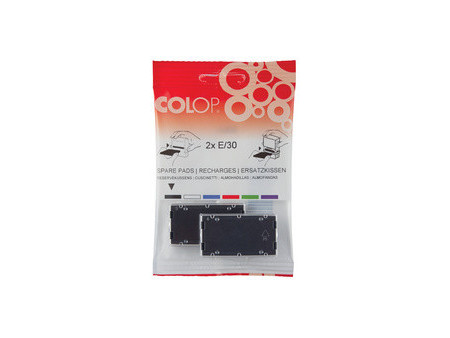 COLOP Tampon encreur de rechange E/12/2, bleu/rouge