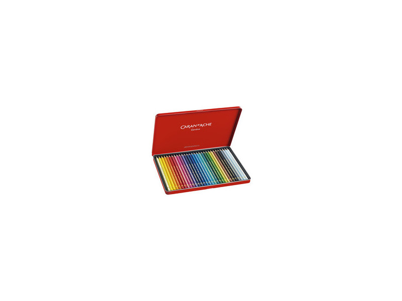 CARAN D'ACHE Crayons de couleur PABLO, étui métal de 80