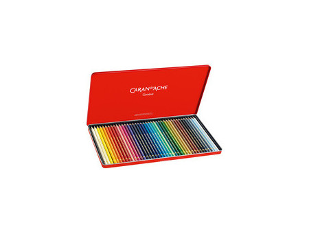 CARAN D'ACHE Crayons de couleur PABLO, étui métal de 80