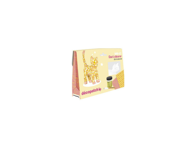 décopatch Kit papier mâché 'Chat', 5 pièces