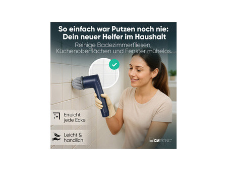 CLATRONIC Brosse électrique ERB 3815, bleu/gris