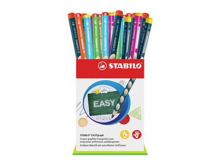 STABILO Crayon graphite EASYgraph, présentoir carton de 36