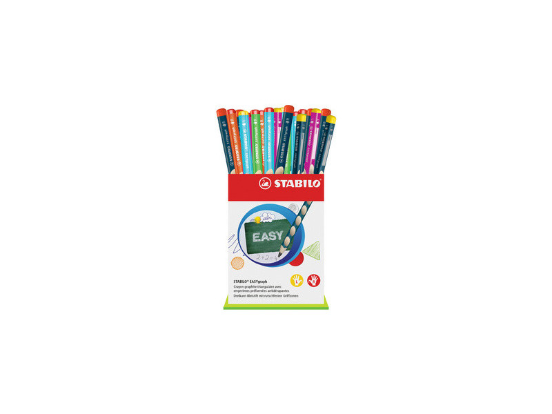 STABILO Crayon graphite EASYgraph, présentoir carton de 36