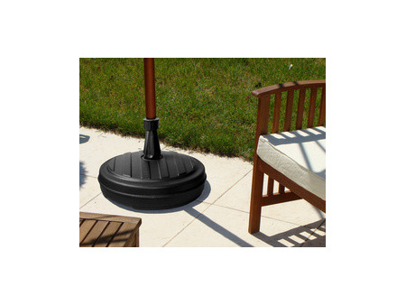 EDA Pied de parasol, plastique, rond, 430 mm, blanc