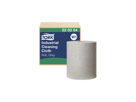 TORK Rouleau de papier nettoyant industriel, 361 m, gris