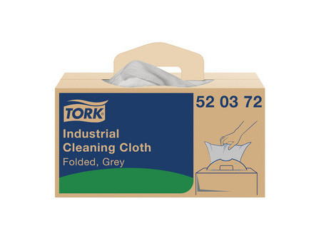 TORK Chiffon de nettoyage industriel, 415 x 355 mm, gris