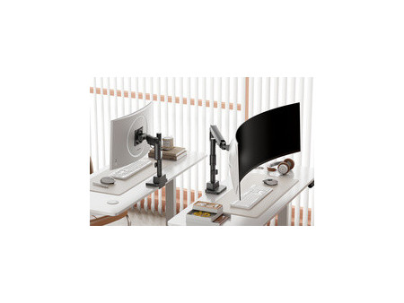 DIGITUS Support pour écran, capacité de charge: 27 kg, blanc