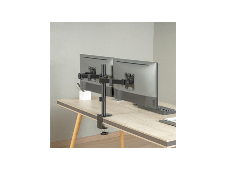 LogiLink Bras support double, longueur du bras: 376 mm, noir