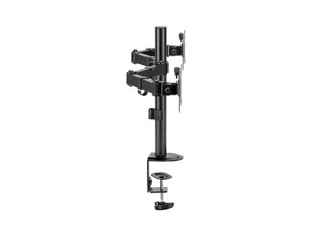 LogiLink Bras support double, longueur du bras: 376 mm, noir