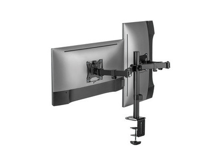 LogiLink Bras support double, longueur du bras: 376 mm, noir