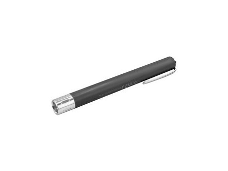 ANSMANN Lampe stylo PLC15B, avec ampoule, noir/argent